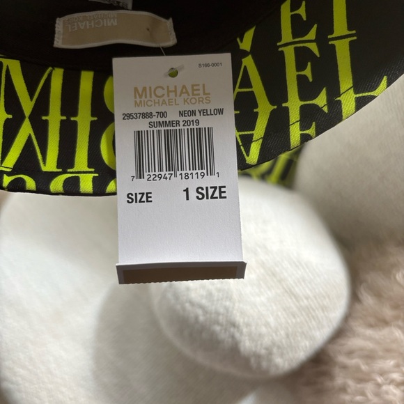 Michael Kors Black and Neon Green Bucket Hat main image 8